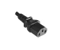 Preview: Netzkabel Australien Typ I auf C13, 1mm², AUS 3pin Typ I/IEC 60320-C13, SAA, schwarz, Länge 5m
